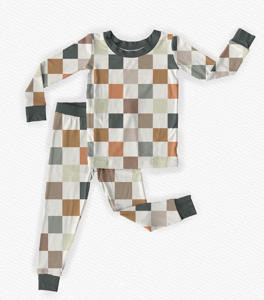 Autumn Checks 2 Piece Set