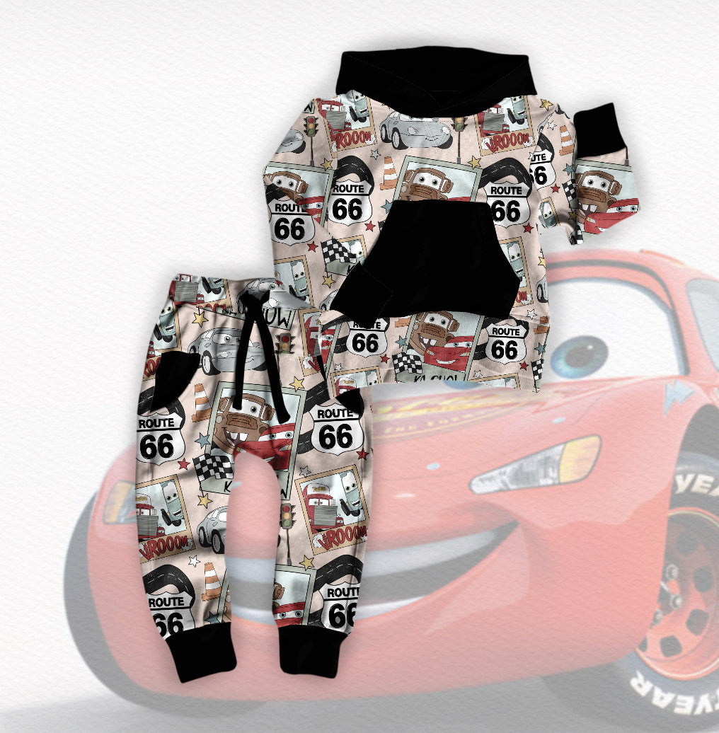 Route 66 Jogger Set- PINKISH HUE (see photos)