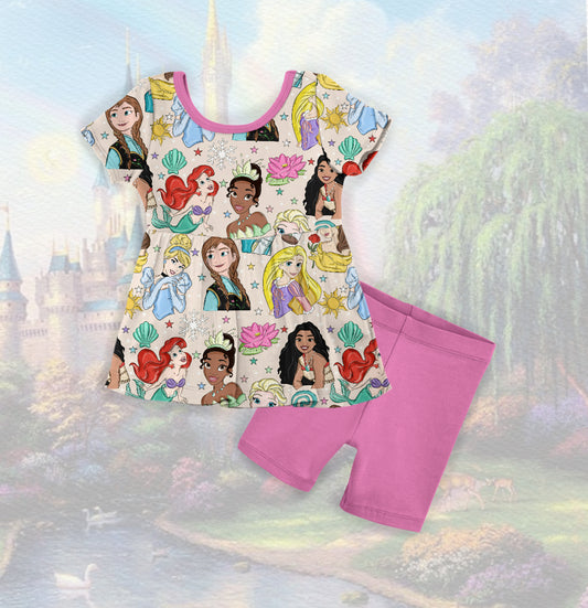 Once Upon a Dream Peplum Top and Biker Shorts