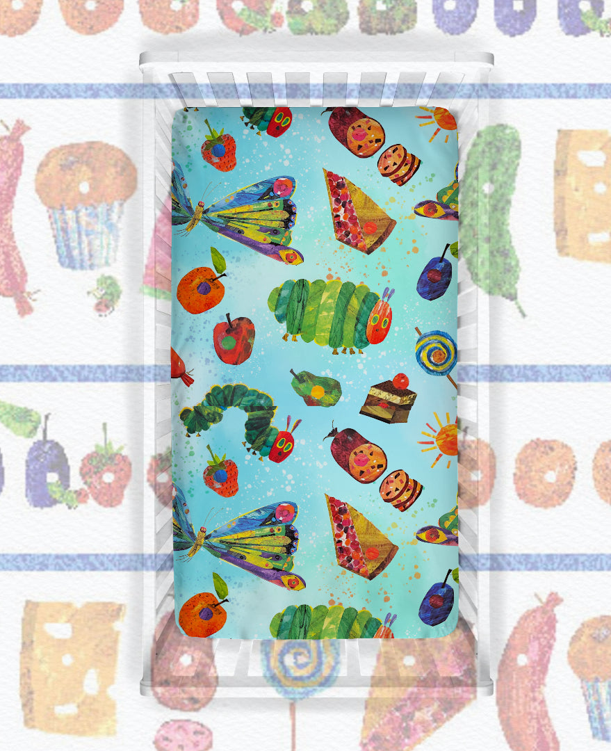 Caterpillar’s Picnic Crib Sheet