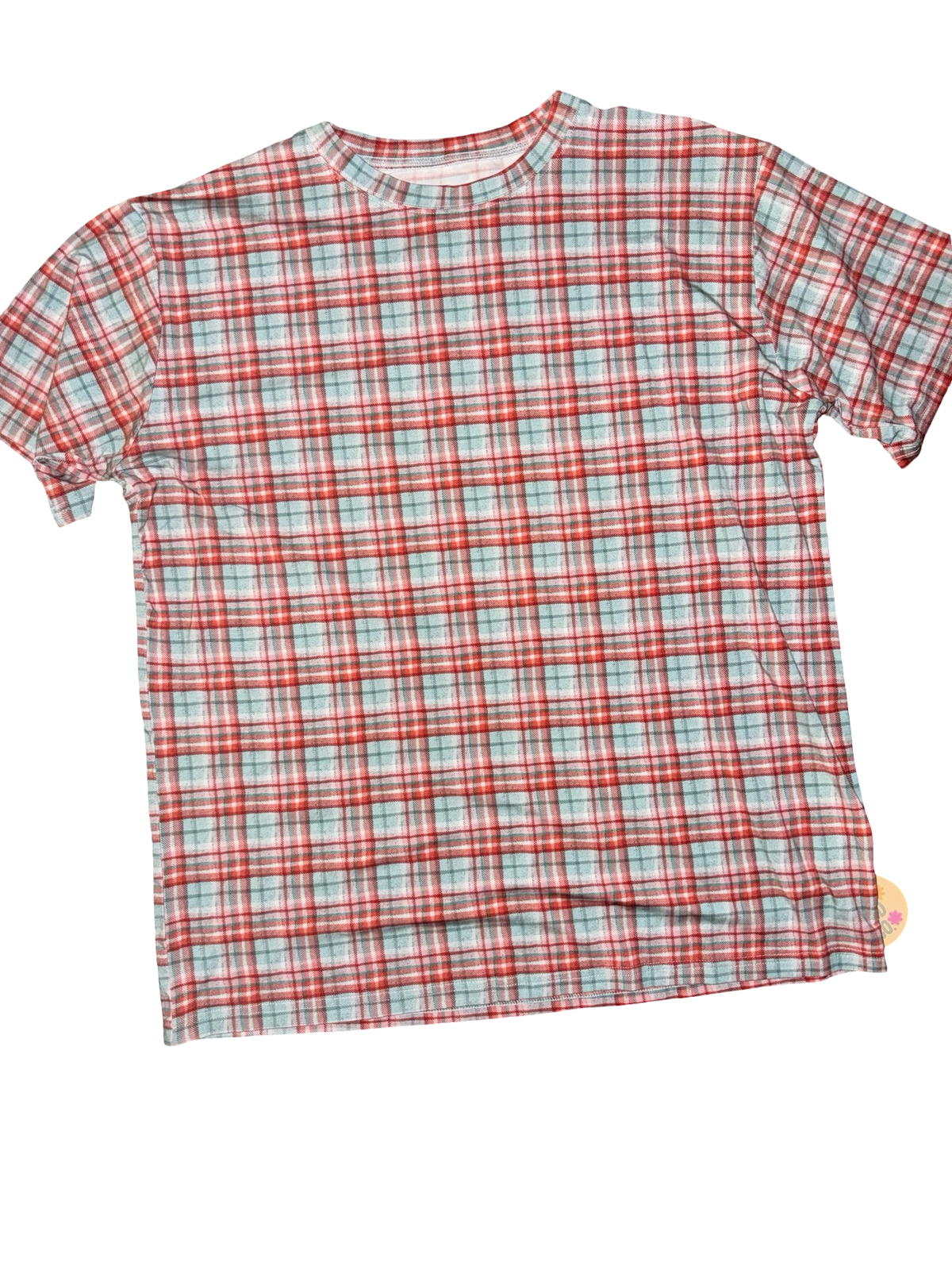 Christmas plaid unisex top
