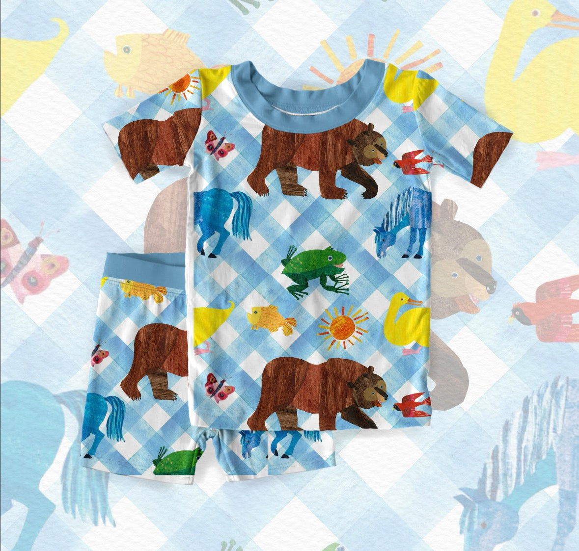 Brown Bear Shortie Set