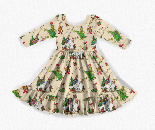 A little bit grinchy twirl