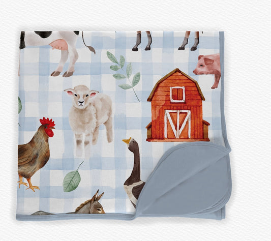 Farm Friends 50x50 double layer blanket