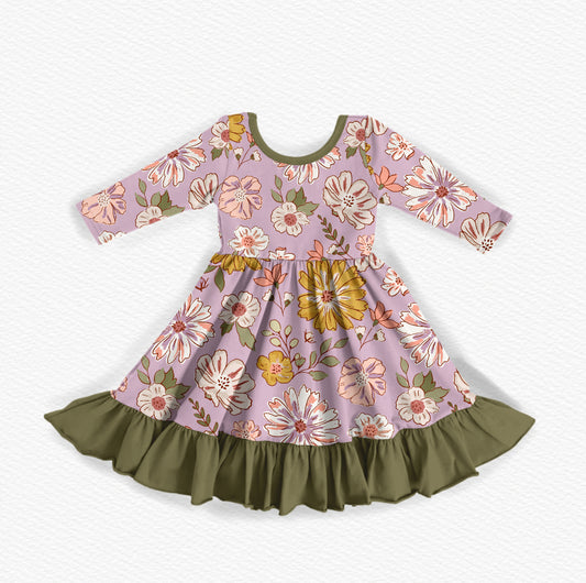 Petal Patch Long Sleeved Dress
