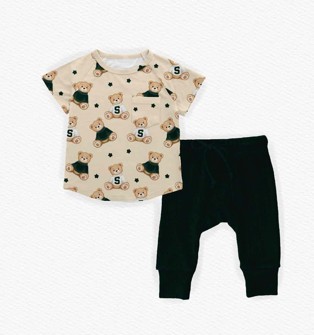 MSU Bears tshirt and jogger set