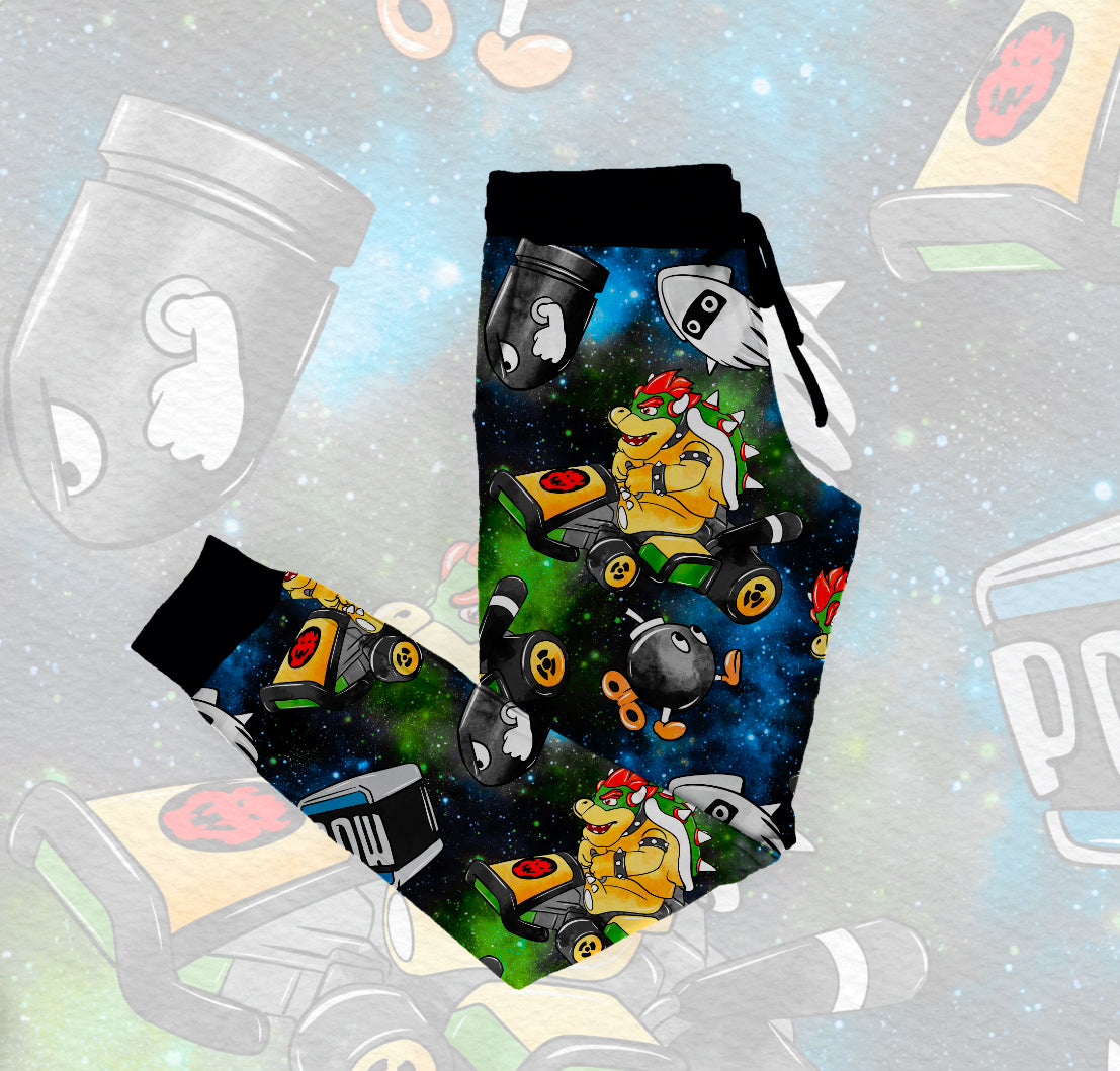 Bedtime Bowser Battle Adult Joggers