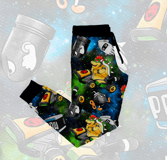 Bedtime Bowser Battle Adult Joggers