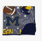 PREORDER UofM blanket 50x50 double layer