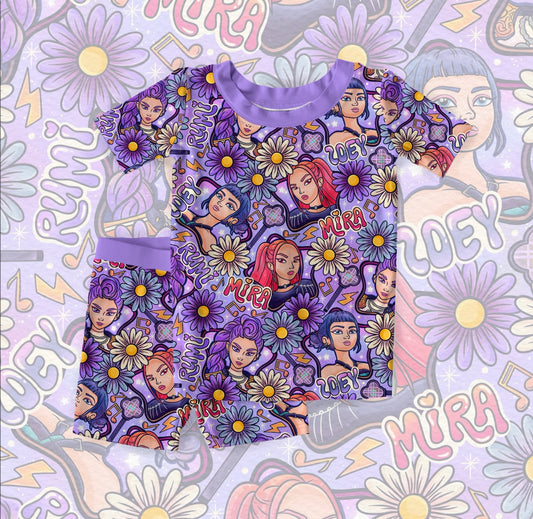 Flower Pop Shortie Set