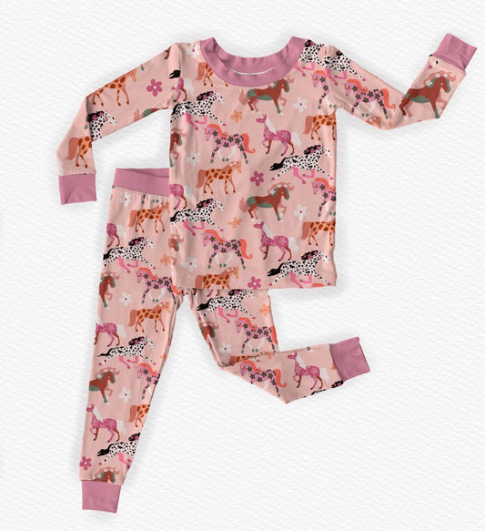 Petal Ponies Long Sleeve Set
