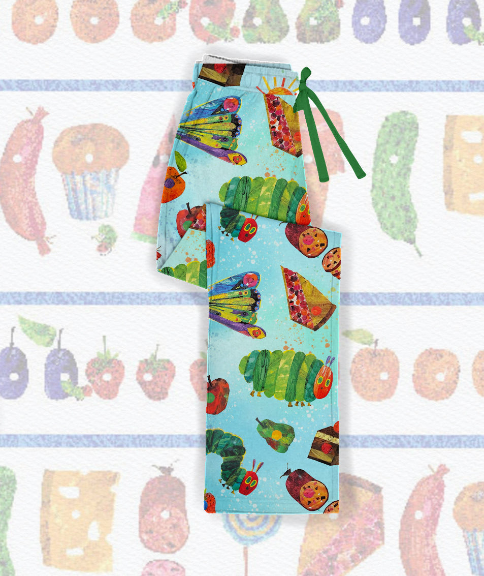 Caterpillar’s Picnic Adult Relaxed Fit Straight Leg joggers- loose legs, loose elastic at bottom