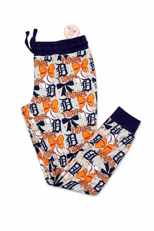Tigers with Bow Adult Joggers