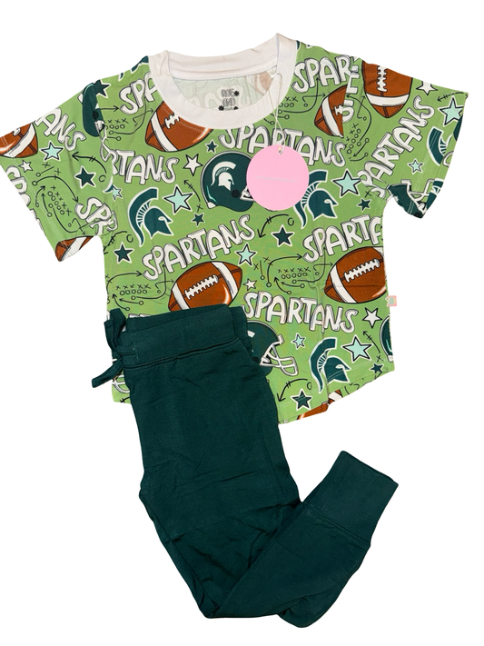 MSU tshirt jogger set