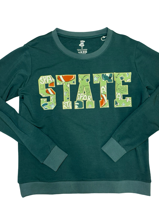 STATE adult terry bamboo crewneck