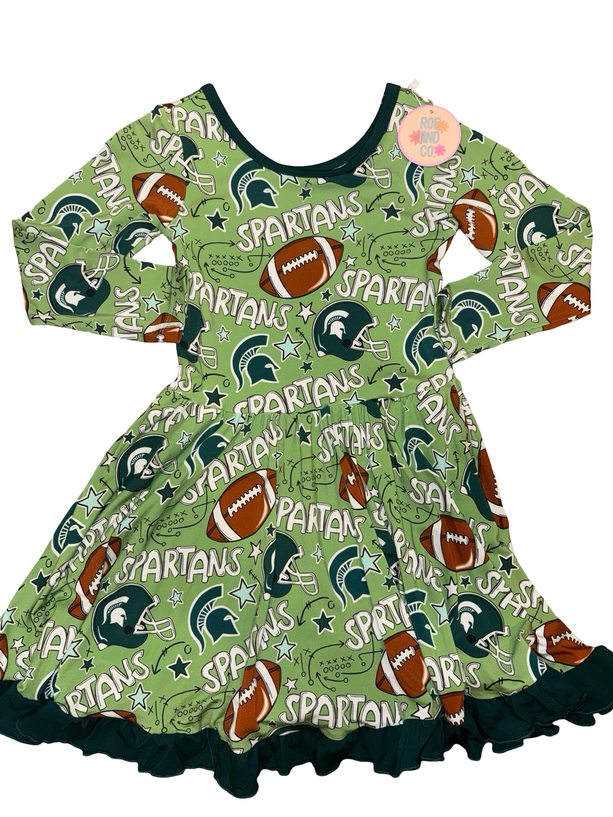 MSU long sleeve twirl