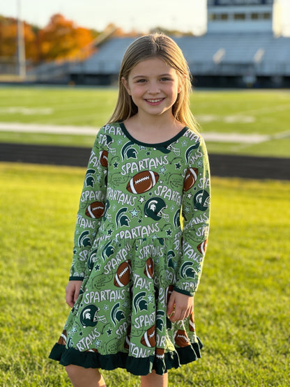 MSU long sleeve twirl