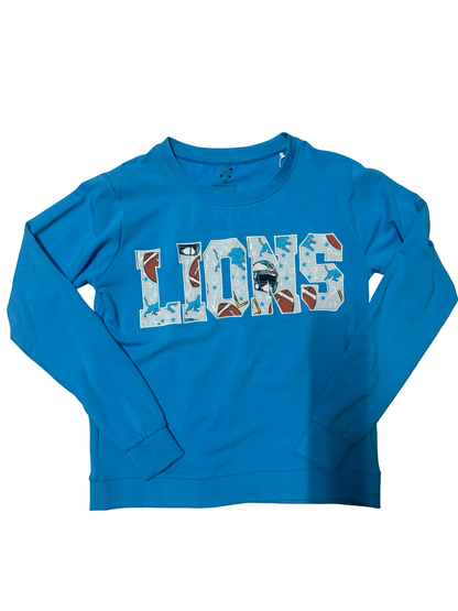 LIONS unisex adult terry bamboo crewneck