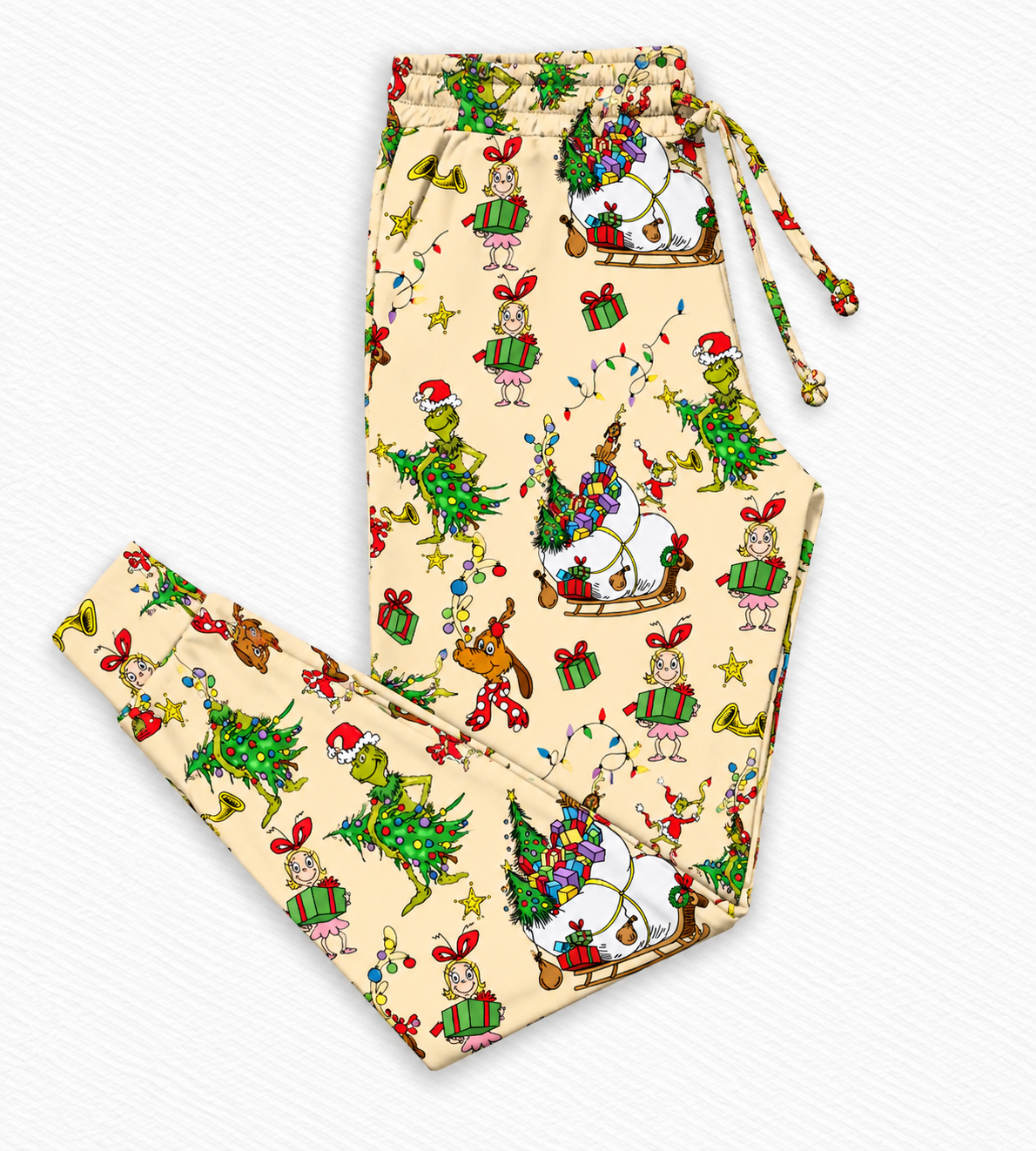 A little bit grinchy adult joggers