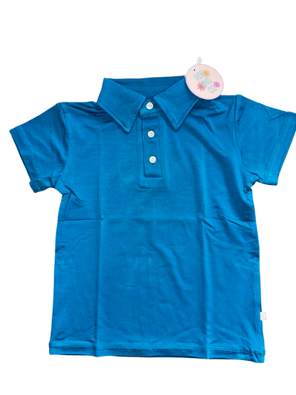 Toddler/Kids Polo in Coastal Teal