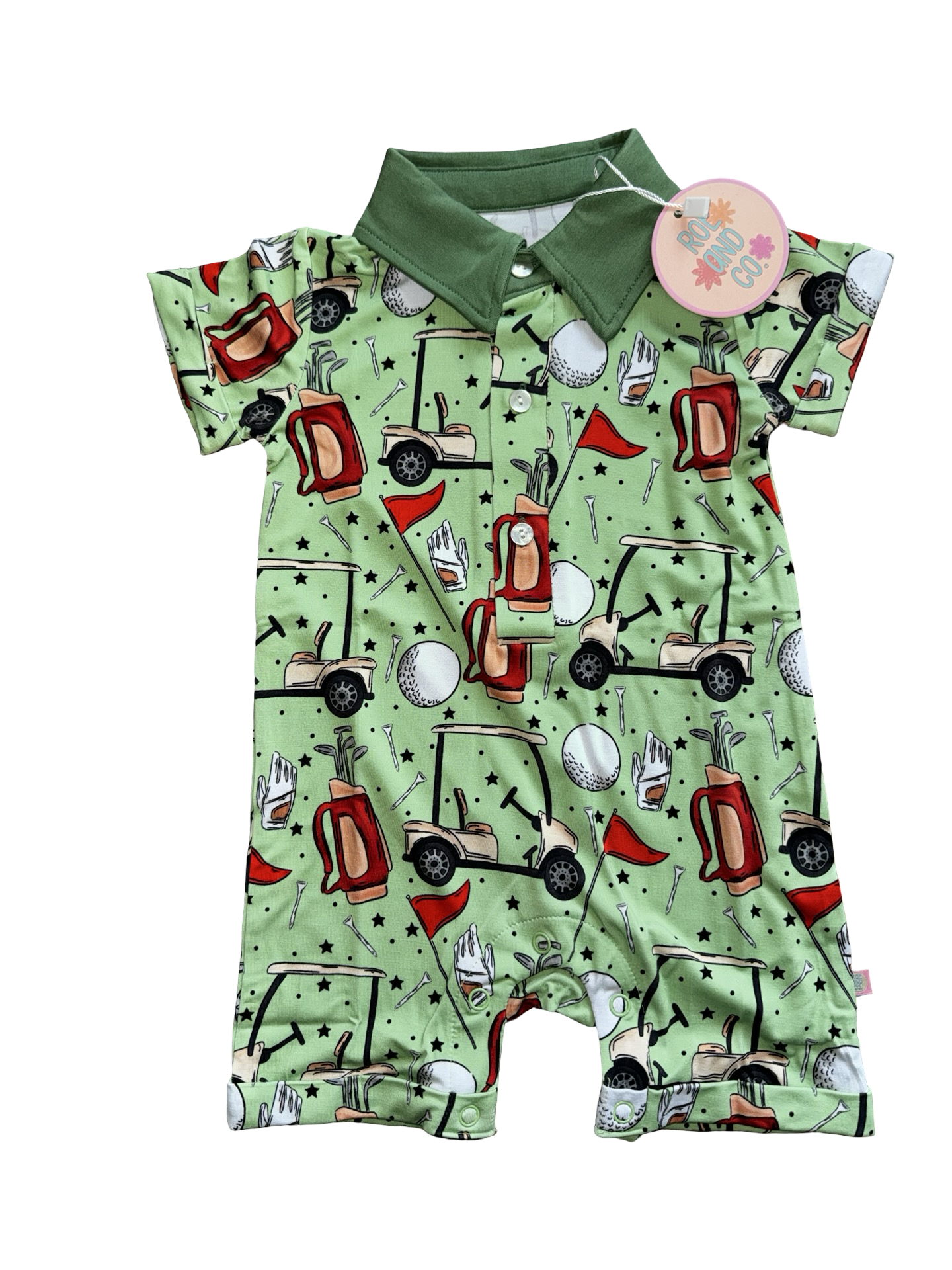 Fairway Polo Romper