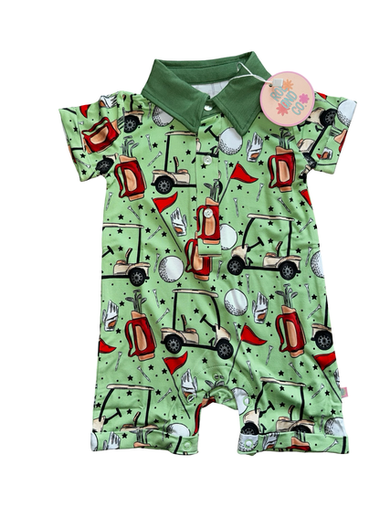 Fairway Polo Romper
