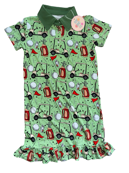 Toddler/Kids Polo Dress in Fairway