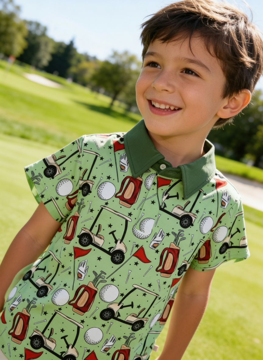 Toddler/Kids Polo in Fairway
